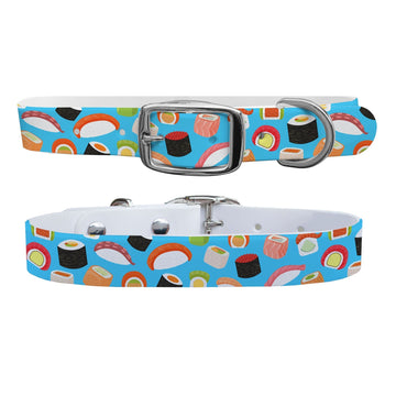 Roll With It Blue Dog Collar Dog Collar C4 BELTS