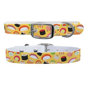 Roll With It Yellow Dog Collar Dog Collar C4 BELTS