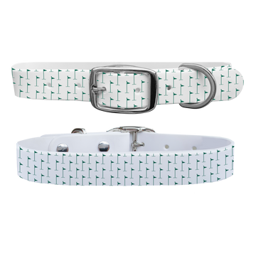 Hole in One - White Dog Collar